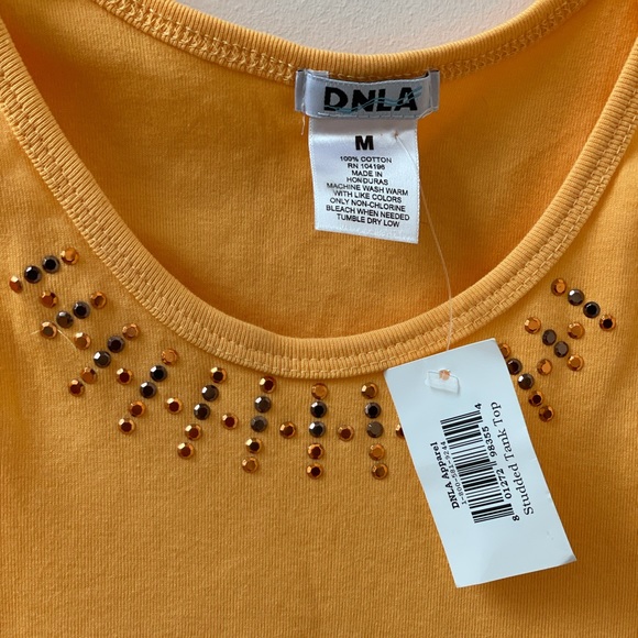 DNLA Tops - DNLA Sports Tank Top with embellish Rhinestone